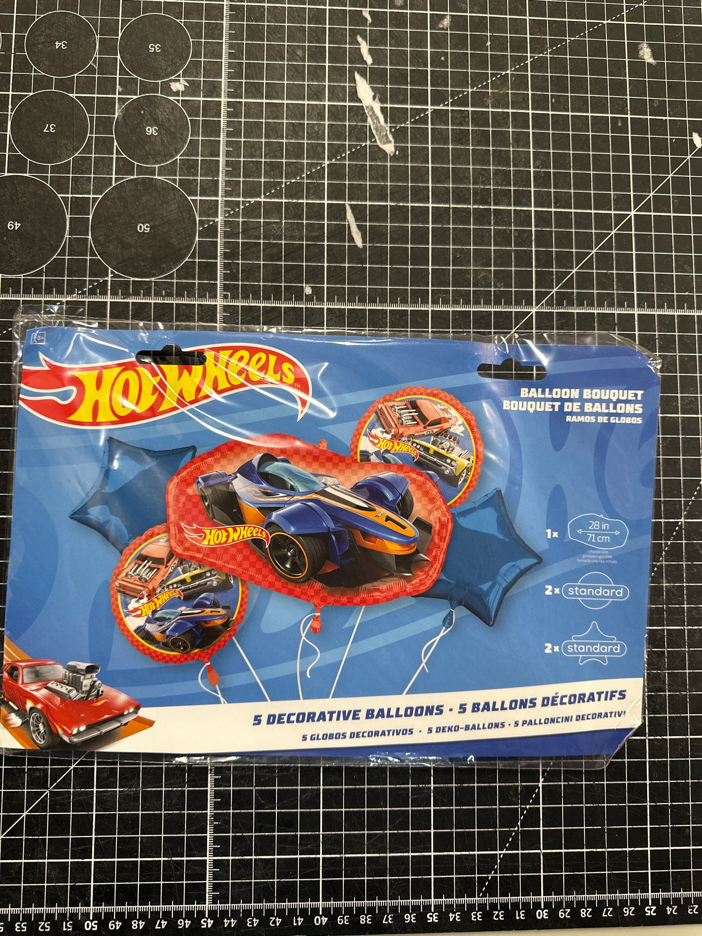 Hot wheel balloon pack