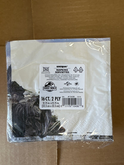 Jurassic World napkin