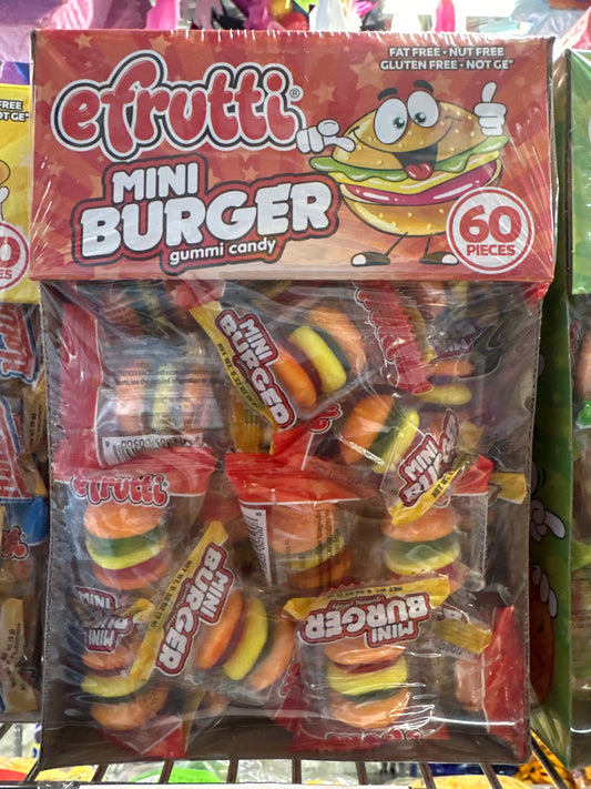 Efrutti Mini Burgers 60 Pieces