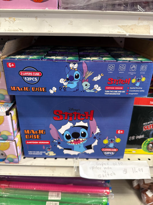 Stitch Inspired 3 Layer Cube 12 pk