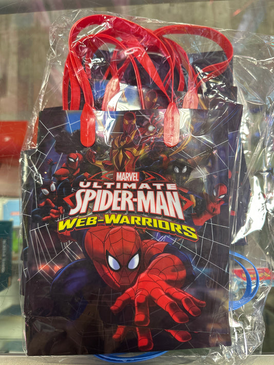 Spiderman plastic bags 12 pack