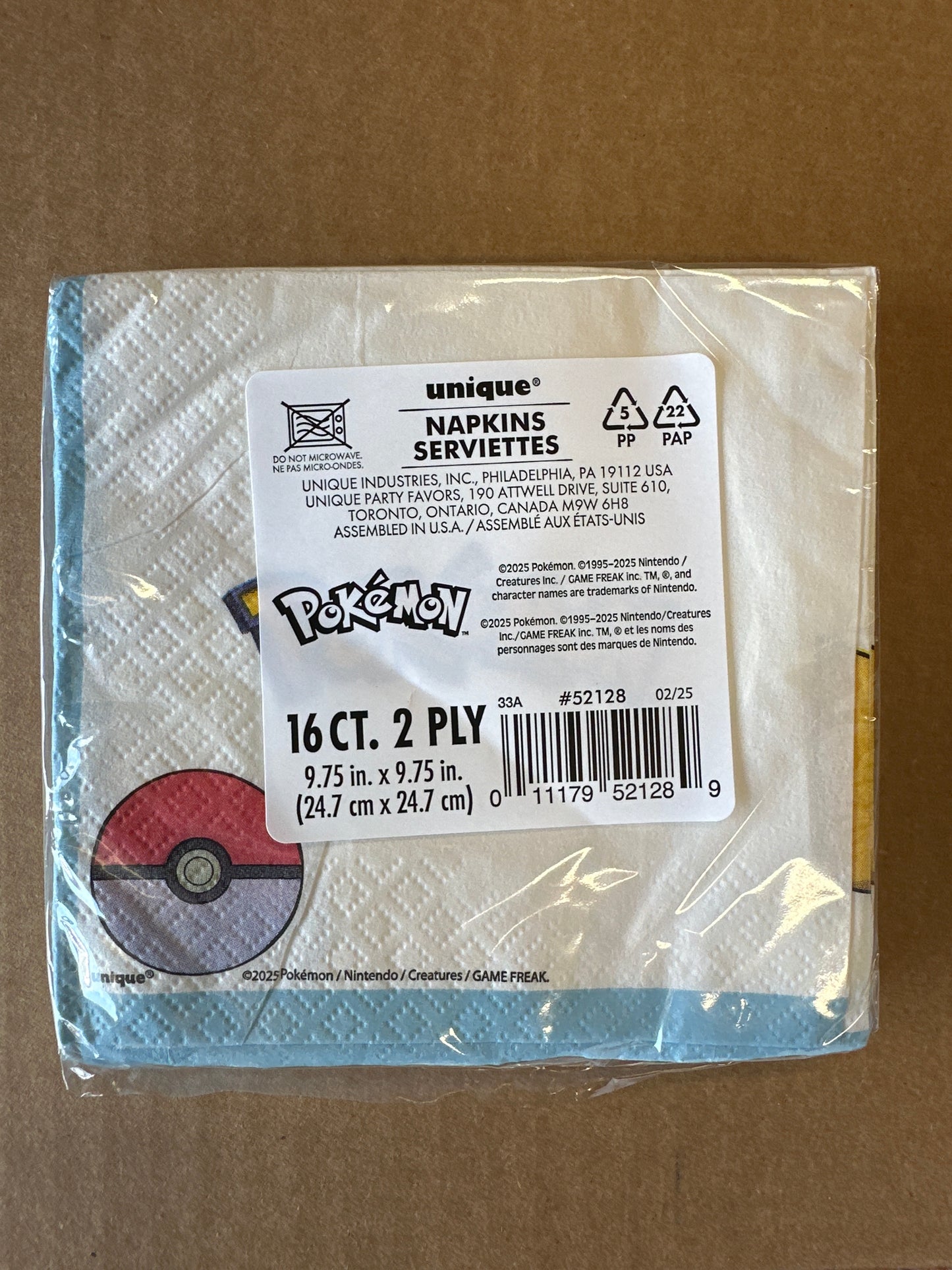 Pokémon napkin