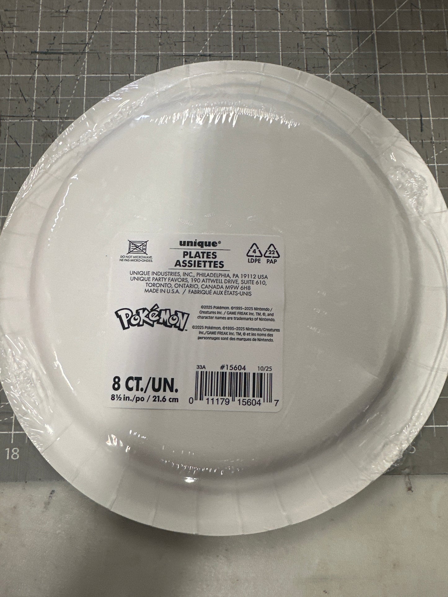 Large Pokemon Plates