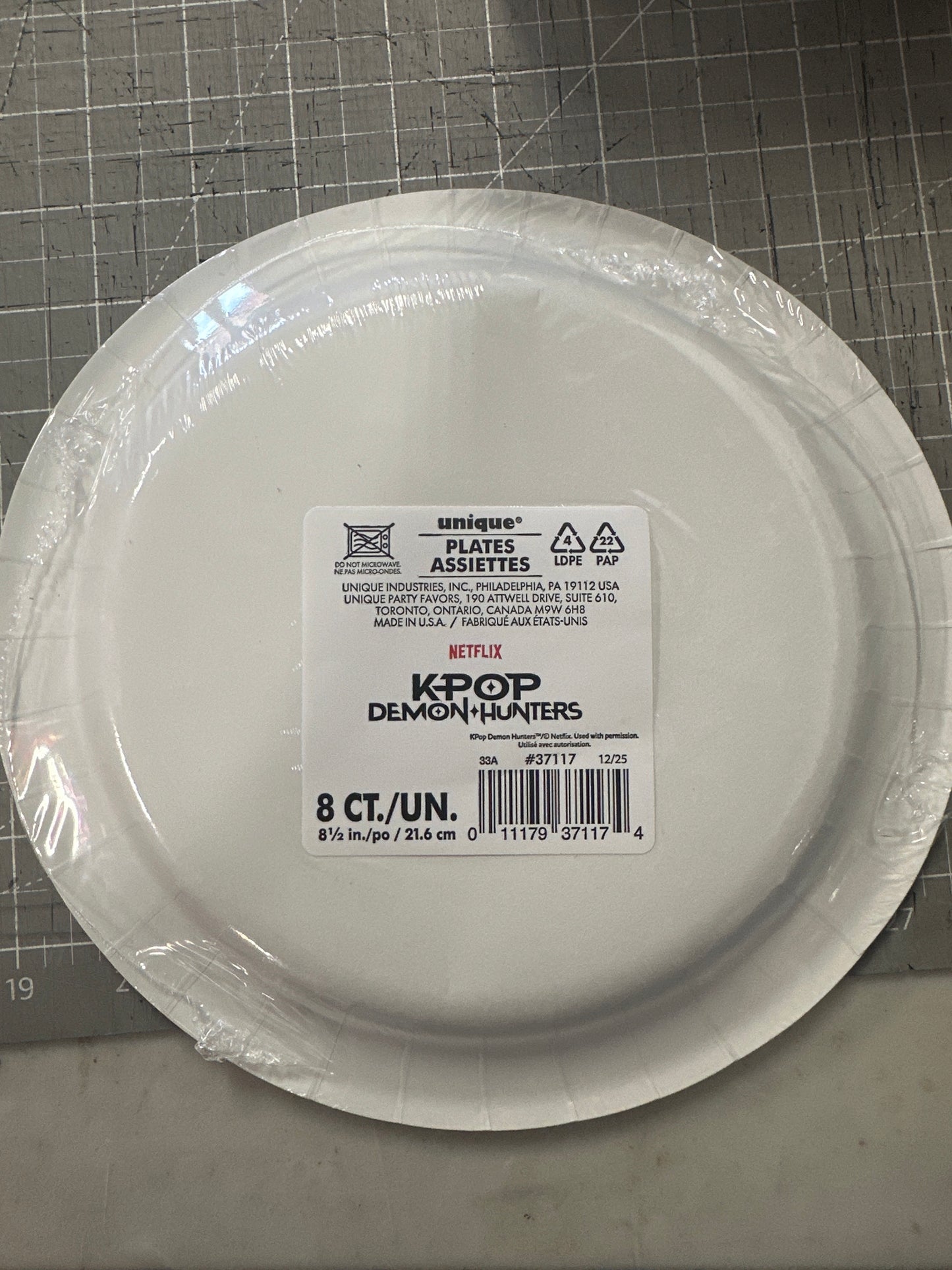 Large Kpop Demon Hunters Plates