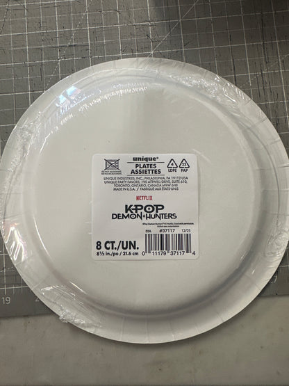 Large Kpop Demon Hunters Plates
