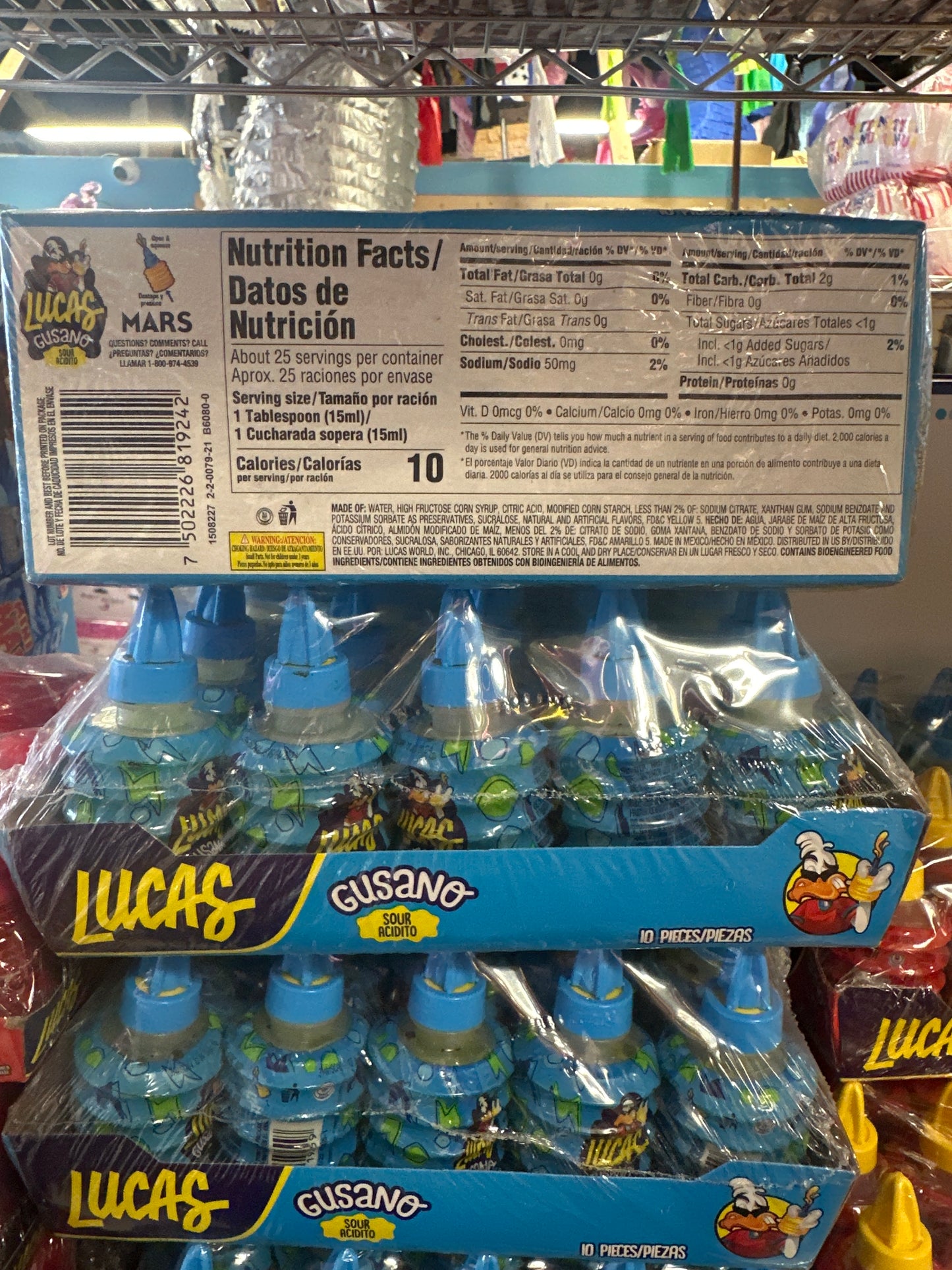 Lucas Gusano Sour Acidito 10pk
