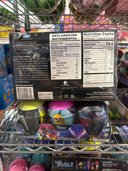 Trolls 2 Egg Surprise Candy 6 pk