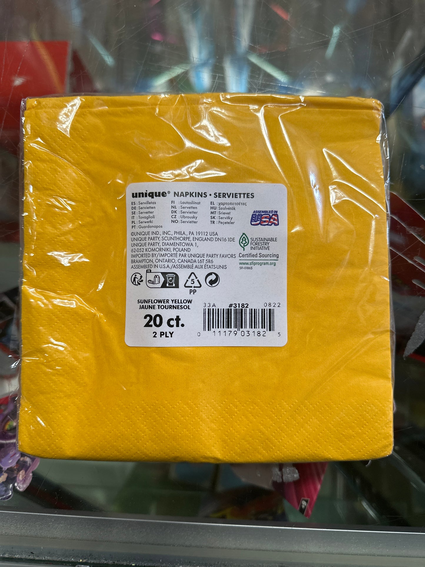 Color Yellow Napkins