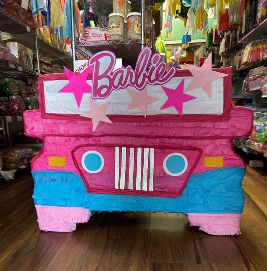 Barbie Jeep Front View Pinata